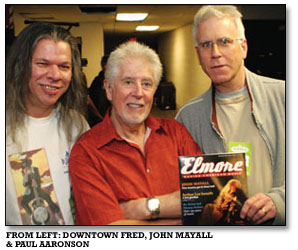 From left: Downtown Fred, John Mayall & Paul Aaronson