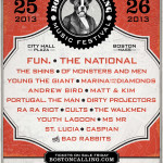 Boston Calling Festival fun. The National