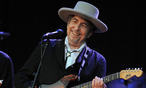 Bob Dylan performs in 2012