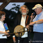 John McEuen accepting the Charlie Poole Festival Organization's Lifetime Achievement award.