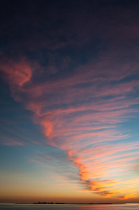 The beautiful Miami sunset. Photo by Laura Carbone