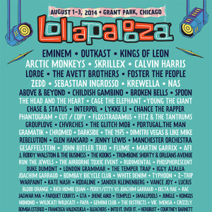 Lollapalooza 2014 lineup