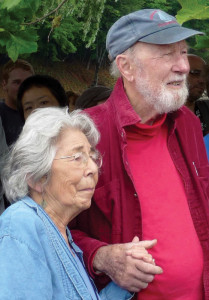 Toshi and Pete Seeger at Clearwater Festival 2009. Photo courtesy of Clearwater