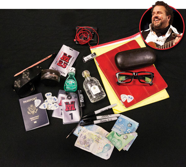 What's In My Bag: Raul Malo. Photo by George Kopp. Inset by Laura Carbone.