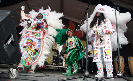 Semolian Warriors Mardi Gras Indians, New Orleans Jazz Fest, Kyra Kverno