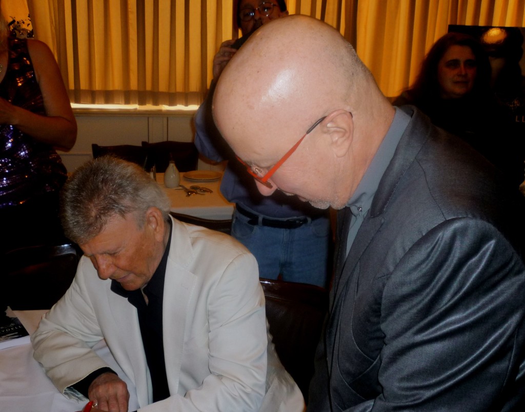 Bobby Rydell Gives Paul Shaffer An Autograph- photo by Howard B. Leibowitz_courtesy of B.L.Howard Productions