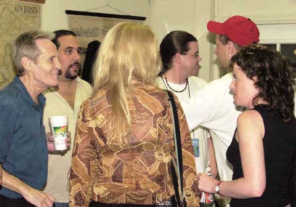 Levon Helm, Matt Angus, Amy Helm at the Black Potatoe Fest in 2002