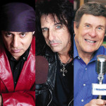 You can't see them, but they're everywhere - Three stars behind radio: Little Steven Van Zandt, Alice Cooper and Cousin Bruce Morrow